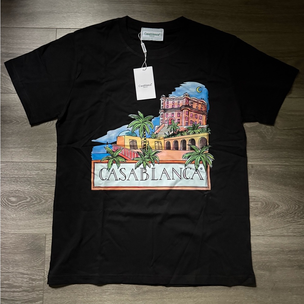 Casablanca Black Short Sleeve Tee